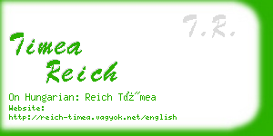 timea reich business card